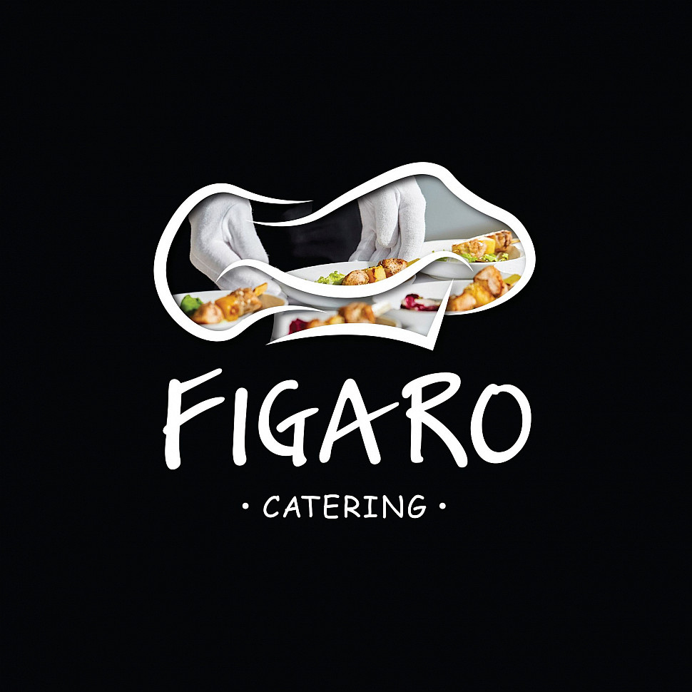 Наше портфолио - Логотип и фирменный стиль для &quot;FIGARO CATERING&quot;