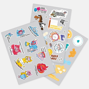 Наклейки UV-DTF Sticker Pack на заказ, S